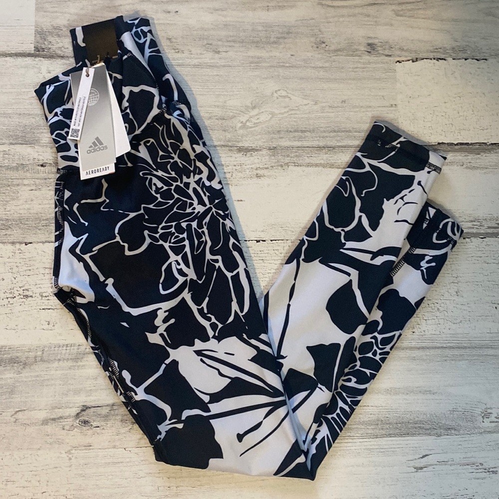 adidas Optime Flower 7/8 Tight Size XS NEW